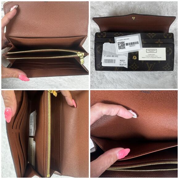 Louis Vuitton Monogram Portefeuille Sarah Long Wallet w/Box and Dust Bag - Picture 11 of 15